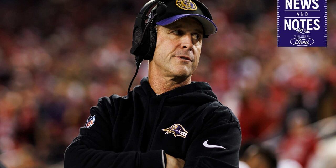 News & Notes: John Harbaugh Hasn’t Made Decisions Yet on Who Plays vs. Steelers