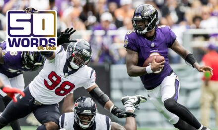 50 Words or Less: Why the Ravens Should Beat the Texans
