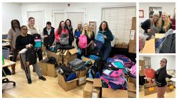 Junior League Donates 400 Backpacks to The Blue Ribbon Project