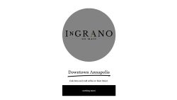 InGrano Bistro Announces Expansion with Third Location in Downtown Annapolis