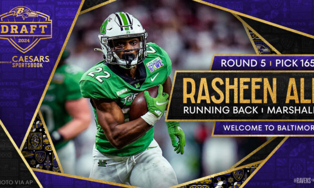 Ravens Select Running Back Rasheen Ali in Round 5 