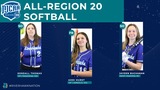 Three From Softball Named All-Region