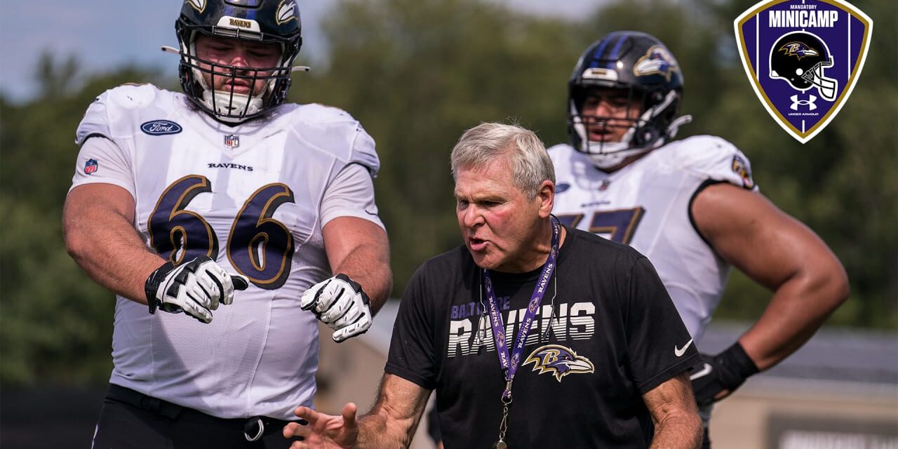 Ravens Offensive Line Coach Breaks Down Competition
