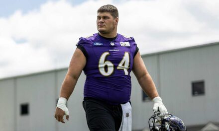 Three Starting Ravens Offensive Linemen Miss Practice