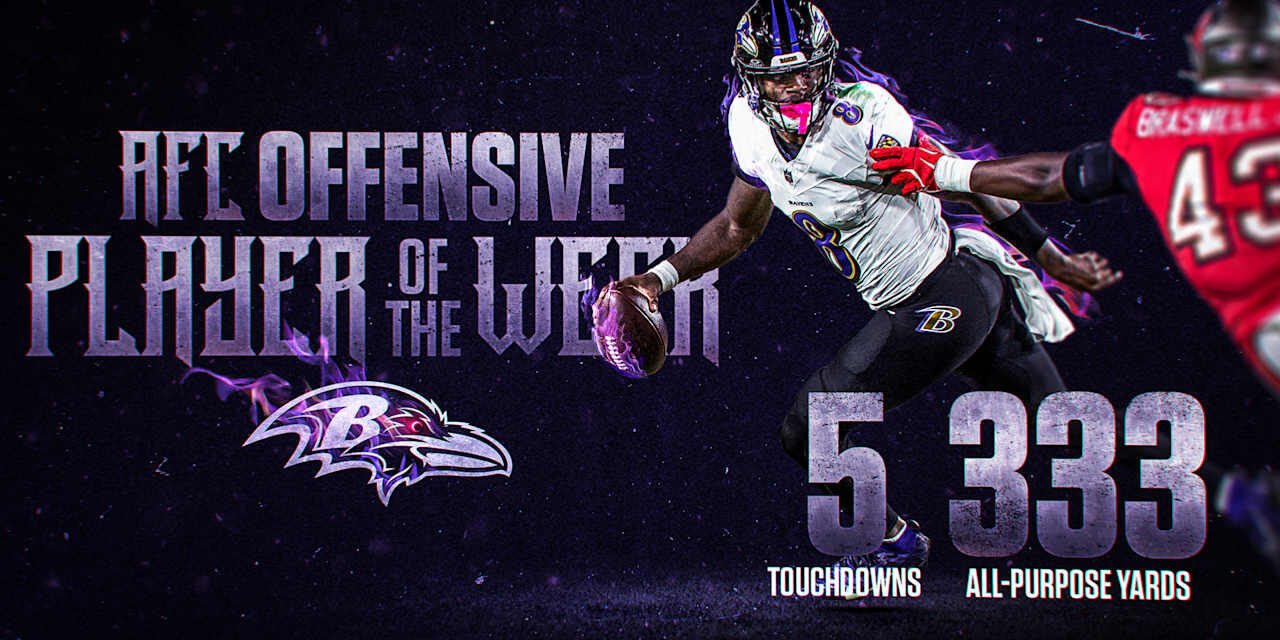 Lamar Jackson Makes History Winning Weekly Award