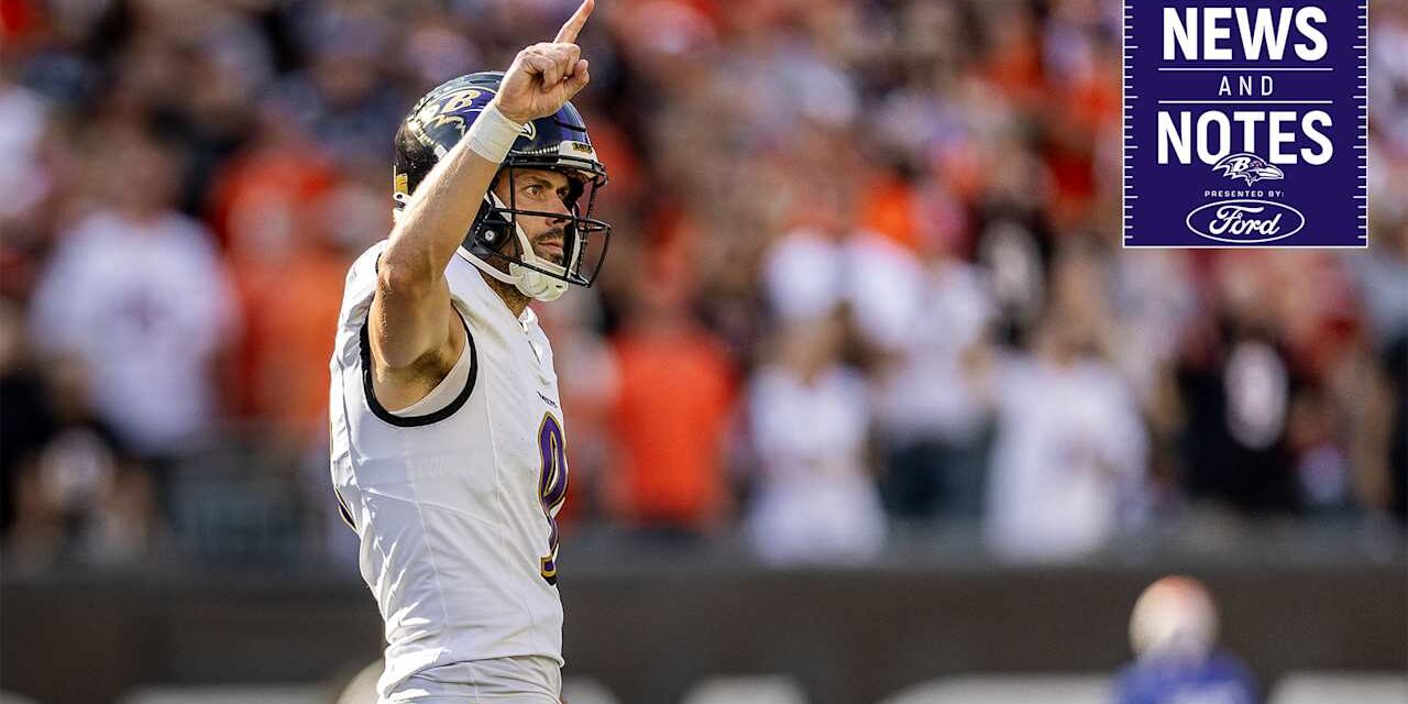 News & Notes: Justin Tucker Broke His Skid With ‘Pure Vibes’