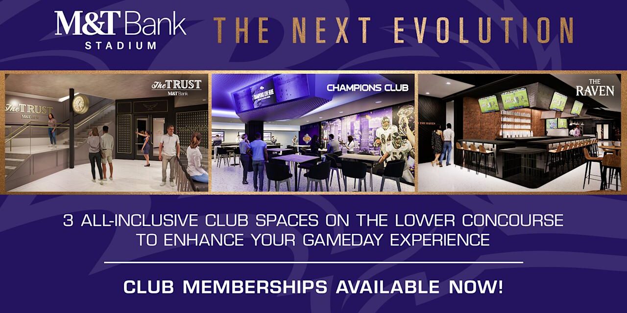 Ravens Announce New Lower Concourse Club Spaces at M&T Bank Stadium