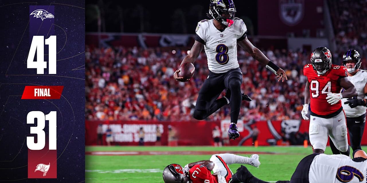 Game Recap: Ravens Score 34 Unanswered in Win Over Buccaneers