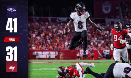 Game Recap: Ravens Score 34 Unanswered in Win Over Buccaneers