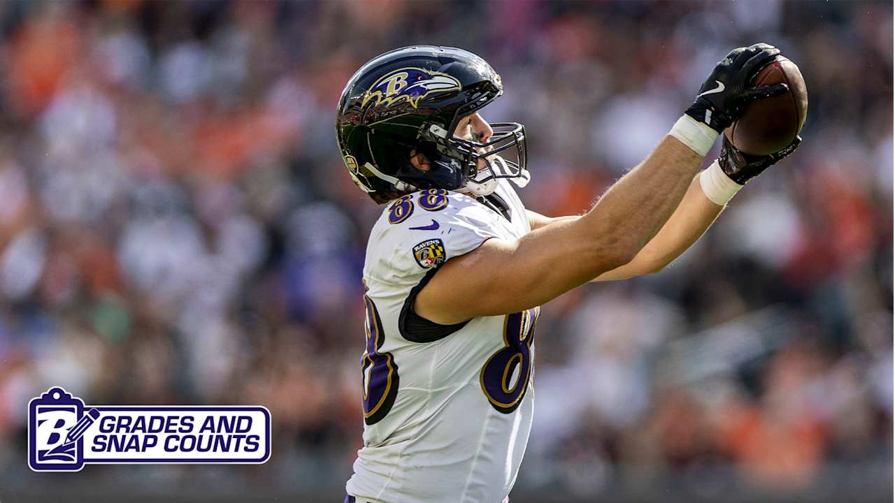 Ravens’ No. 3 Tight End Gets Highest Grade vs. Bengals