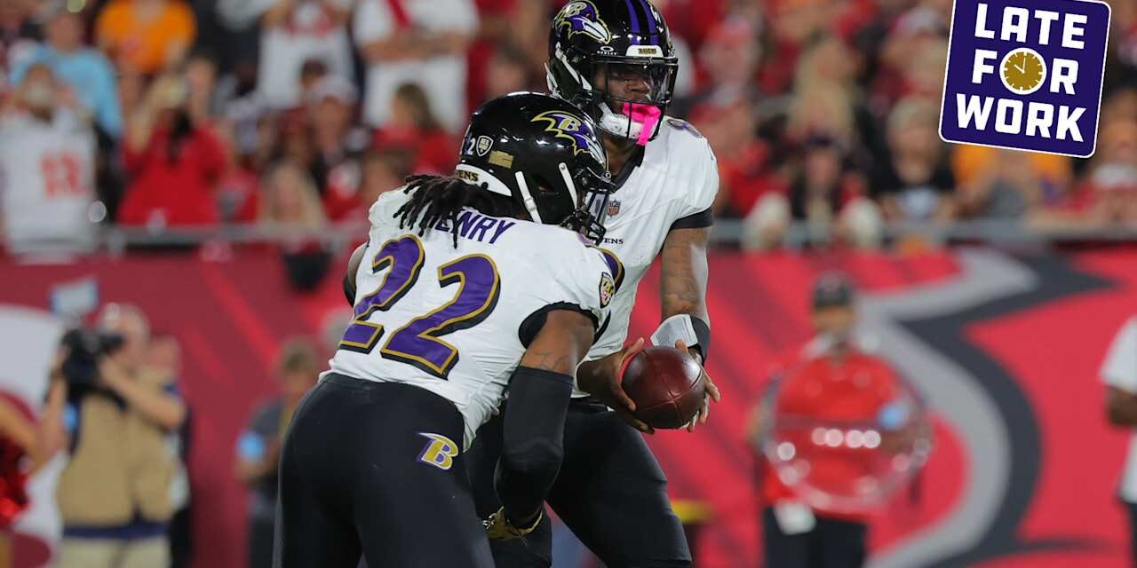 Late for Work: Ravens Offense Called 'Unstoppable' After Another Dominant Performance