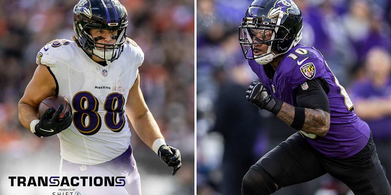 Ravens Place Charlie Kolar, Arthur Maulet on Injured Reserve 