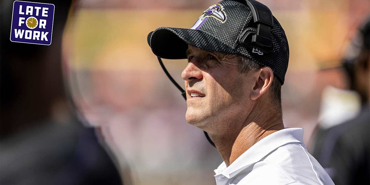 Late for Work: Pundits Credit John Harbaugh's Aggressive Decisions as Reason for Ravens' Win