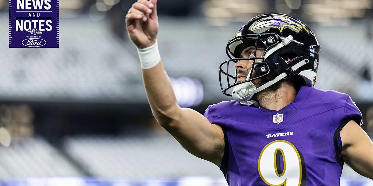 News & Notes: Justin Tucker Is Booting His Feelings Aside, Focusing on the Task