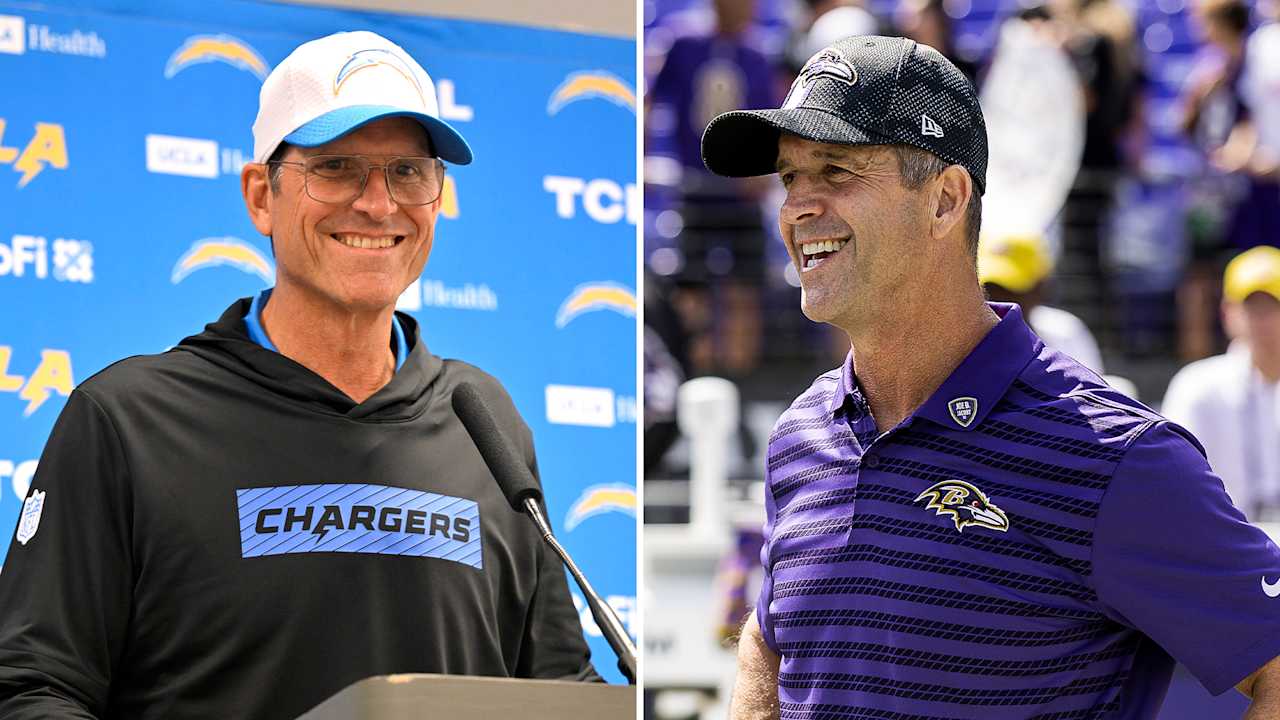 John Harbaugh and Jim Harbaugh Discuss Brotherly Matchup