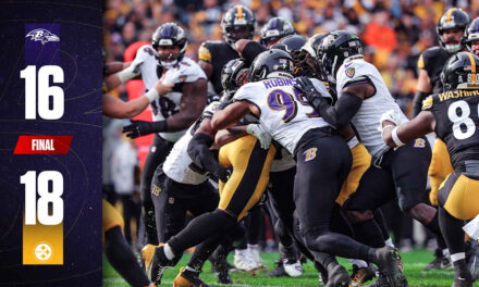 Game Recap: Ravens Fall to Steelers in AFC North Showdown