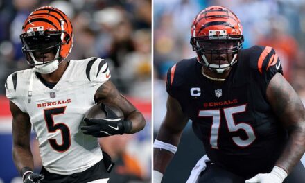 Bengals Are Without Tee Higgins, Orlando Brown Jr. vs. Ravens