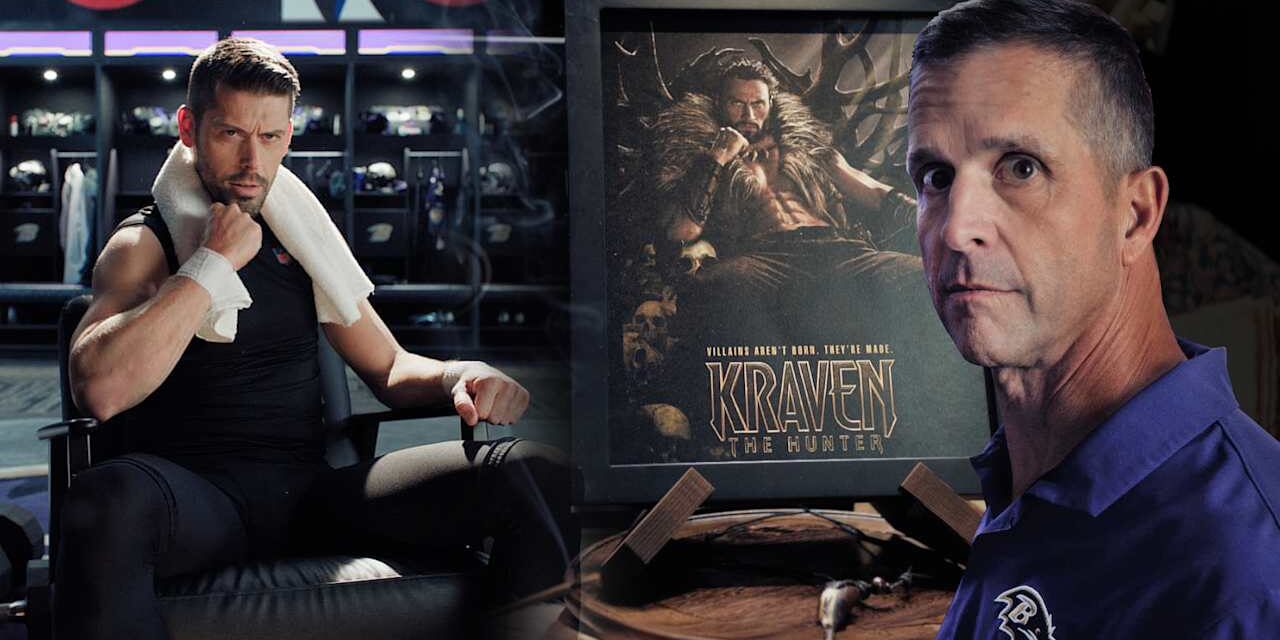 Justin Tucker Stars in Kraven Movie Commercial