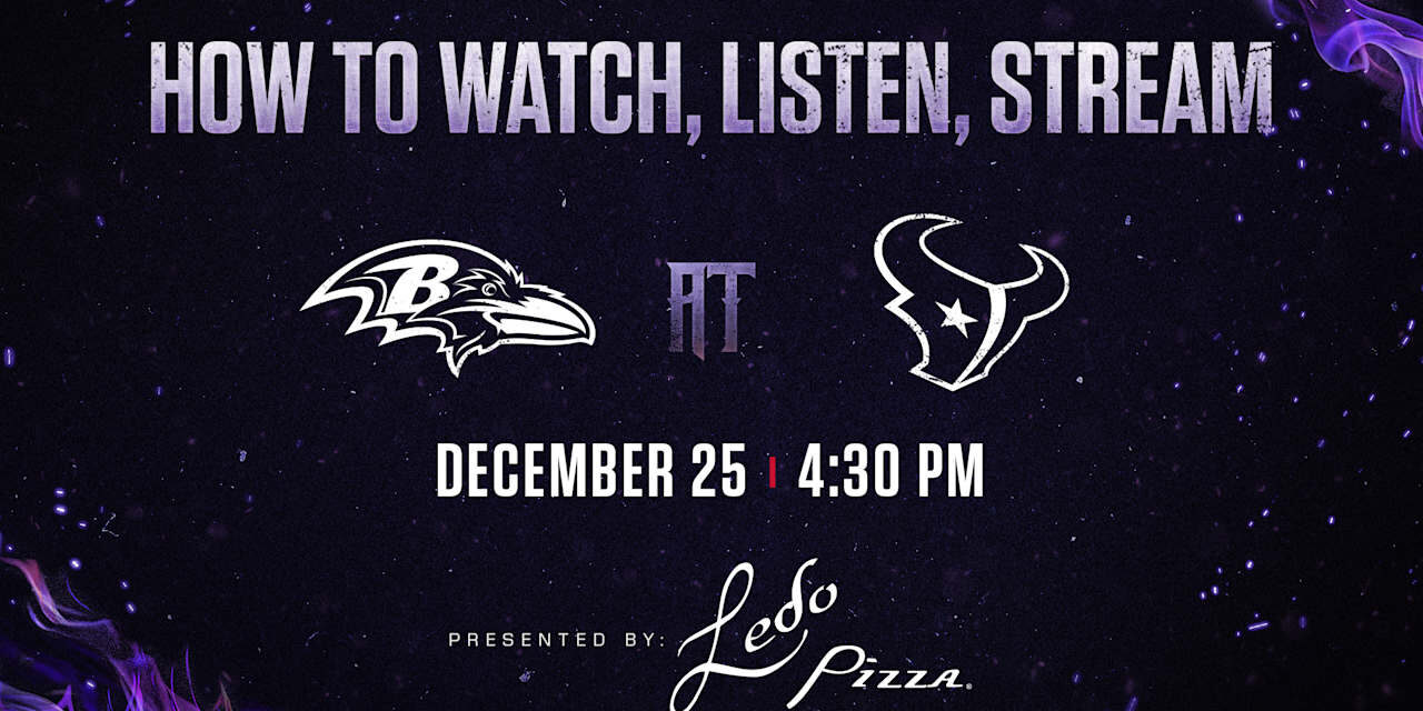 How to Watch, Listen to, Live Stream Ravens vs. Texans, Week 17