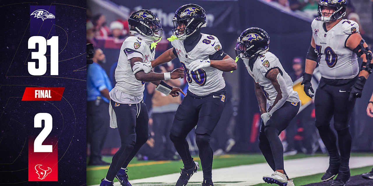 Game Recap: Ravens Blow Out Texans on Christmas