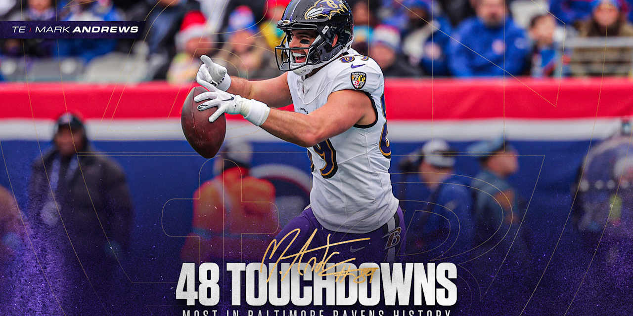 Mark Andrews Becomes Ravens’ Franchise Touchdowns Leader