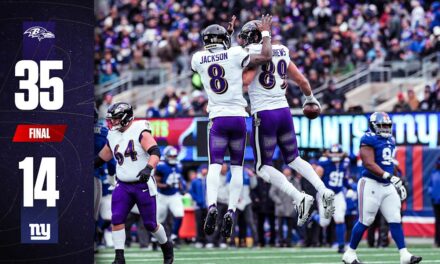 Game Recap: Ravens Rout Giants on the Road