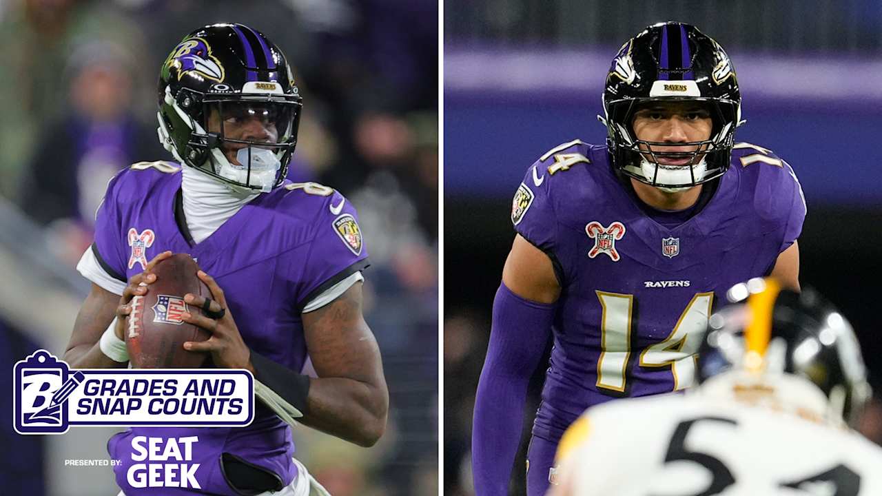 Lamar Jackson, Kyle Hamilton Score Top Grades vs. Steelers