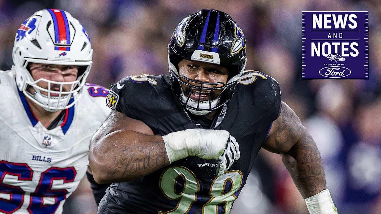 News & Notes: Ravens Expect a 'Dominant' Travis Jones After the Bye