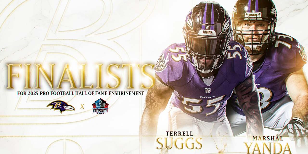 Terrell Suggs and Marshal Yanda Are Hall of Fame Finalists