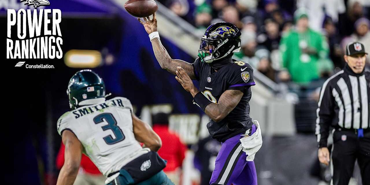 Power Rankings: Ravens Dip After Loss to Eagles