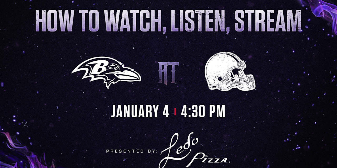 How to Watch, Listen to, Live Stream Ravens vs. Browns, Week 18