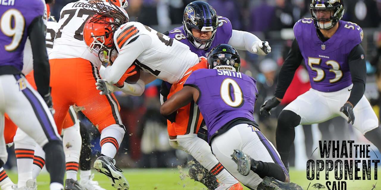 What the Browns Said After Losing to the Ravens