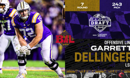 Ravens Draft Offensive Lineman Garrett Dellinger in Seventh Round (No. 243)