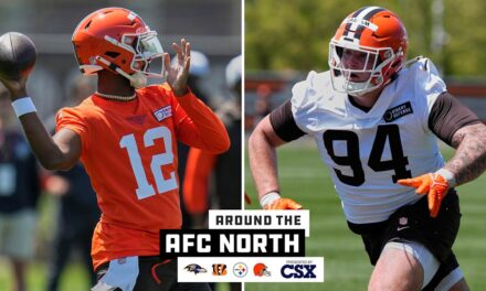 Around the AFC North: Browns Rookies Shedeur Sanders, Mason Graham Go Viral at Minicamp
